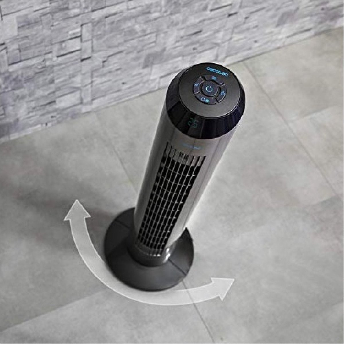 Ventilateur de tour EnergySilence 8190 Skyline Ionic - Noir - 96 cm de haut