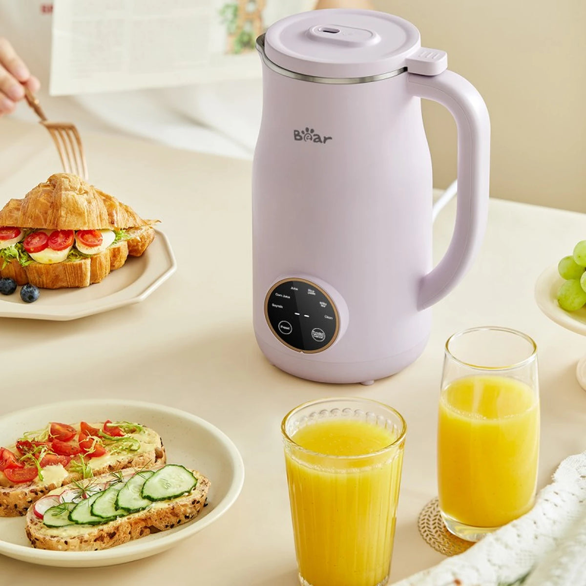 Machine à lait de soja Bear 600 ml 182 × 140 × 260 mm – DJJ-E02J1 – 5 programmes – 1 à 3 personnes