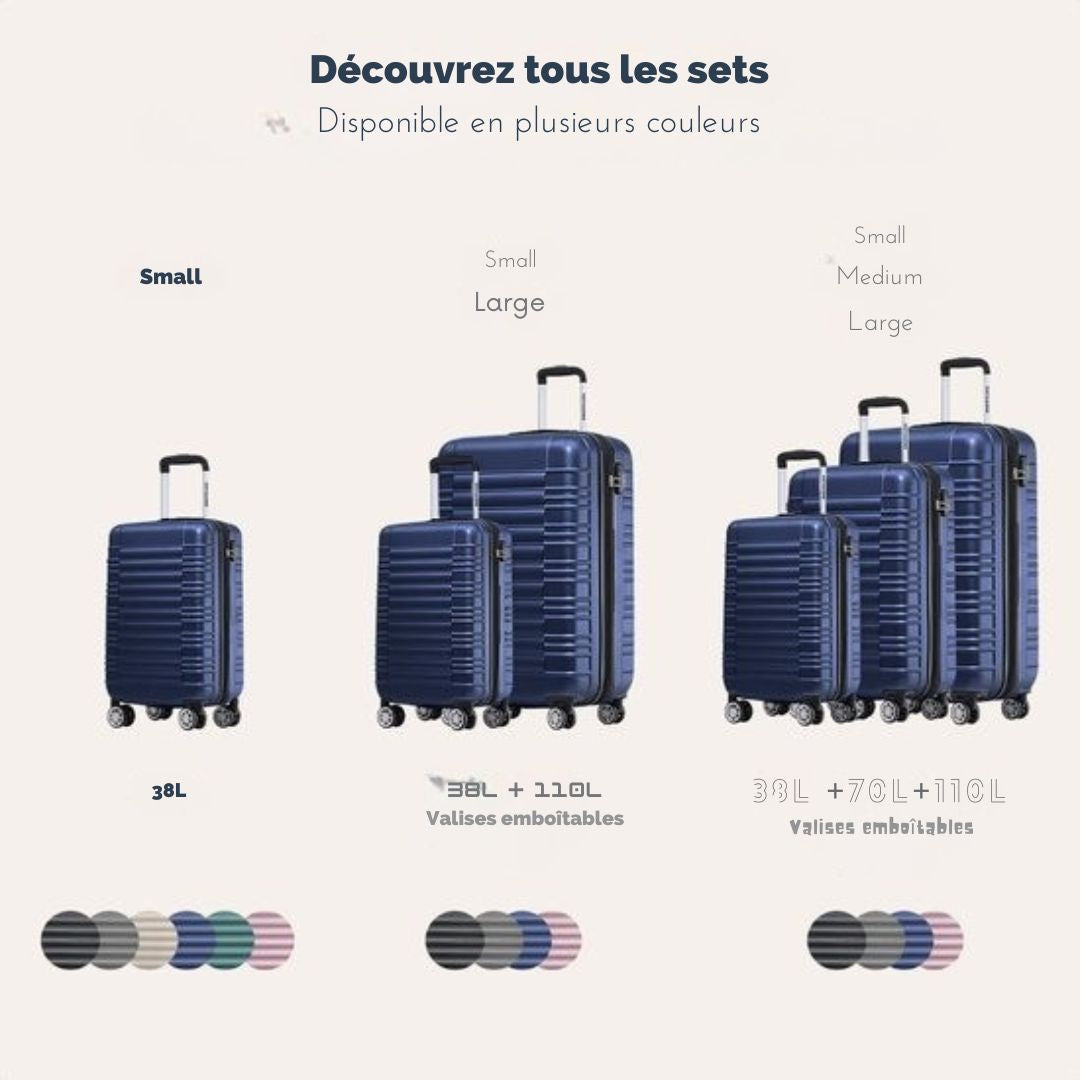 Valise - TRVLMORE  - Bagage à main - 54x36x20cm - 38L - Bleu foncé