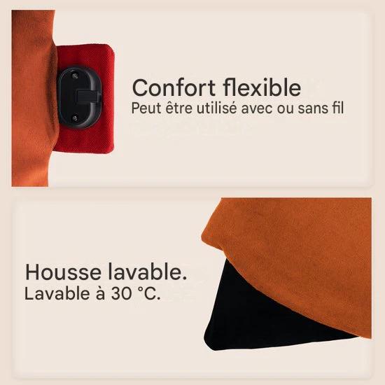 Coussin chauffant Auronic Infra rouge Classic 45x60 cm - Sunset Orange