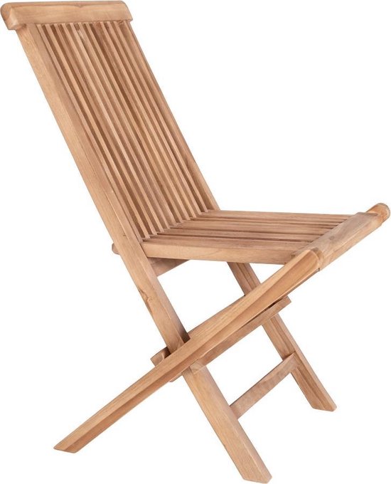 House Nordic Garden Chair - Lot de 2 - Max. 120 kg - Teck - 62 x 46 x 89 cm