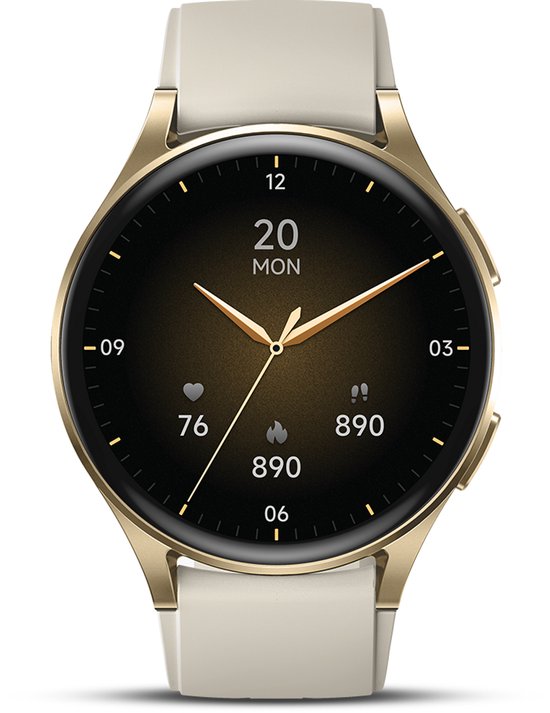 Otiume Zenith GTX05 – Montre connectée – Écran AMOLED 45 mm – GPS – Appels via Bluetooth – Or