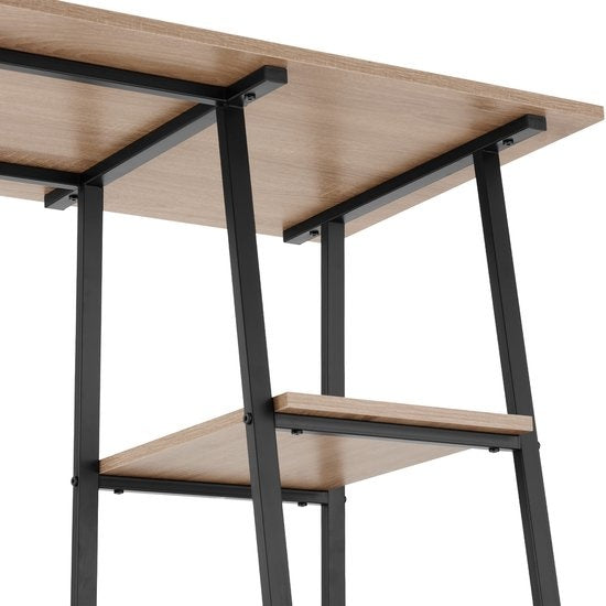 tectake® - Bureau Paisley 120x50x73,5cm - indrustrie - brun clair - 404697