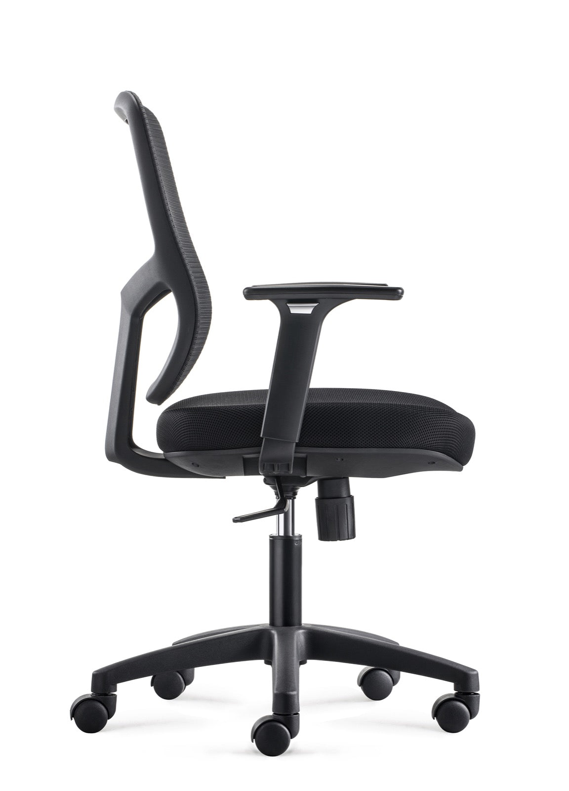 Bens 856-Eco-1 Chaise de bureau ergonomique - Jusqu'à 130 kg -56 x 61 x 102 cm - Noir