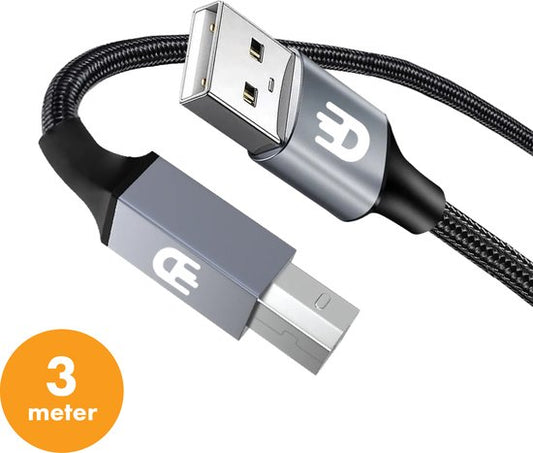 Drivv. Câble d'imprimante Premium Câble USB 2.0 vers USB B - Câble d'imprimante 3 mètres
