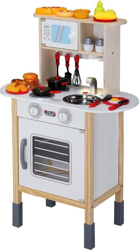 Spielwerk Play Kitchen Happy Kitchen - 35 pièces - Réaliste