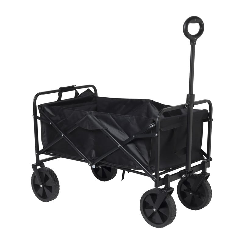 Xenos Wagon pliable - 103 x 54 x 108 cm - Noir