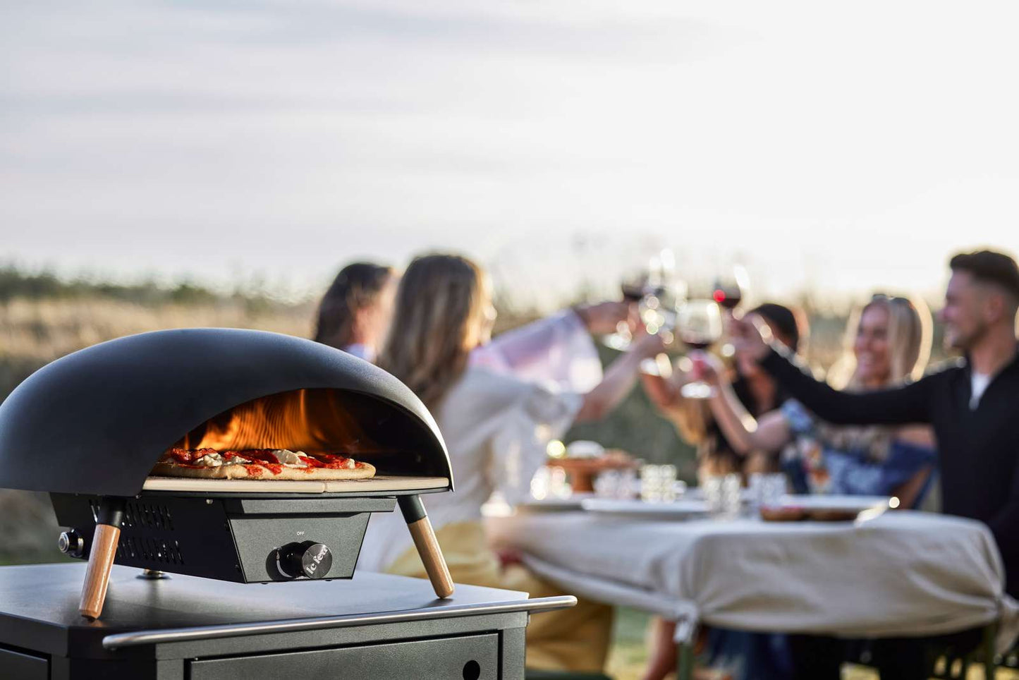 Le Feu Turtle 3.0 Four à Pizza à Gaz - Noir - Ø52 cm - H30 cm - D47,7 cm