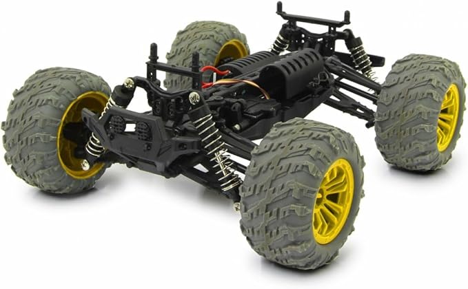 Jamara - Extron Junior Truggy - 4WD High-Speed RC Car - Echelle 1:14 - Plastique - Jaune/Gris
