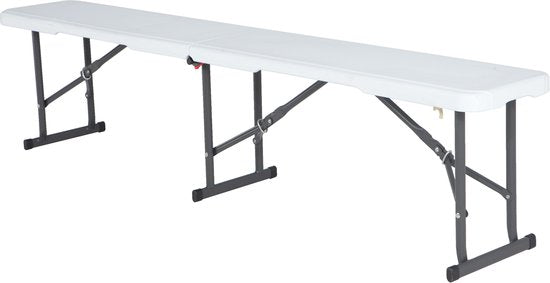 Lifetime - Banquette pliante - Plastique - 180 cm - blanc