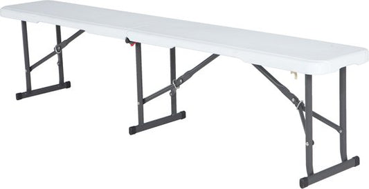 Lifetime - Banquette pliante - Plastique - 180 cm - blanc