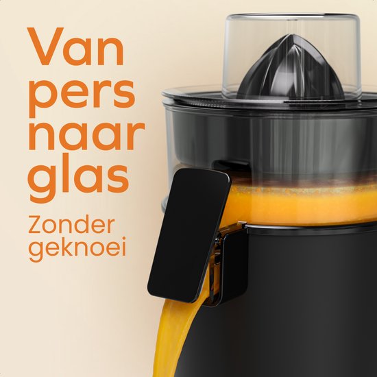 KitchenBrothers Presse-agrumes - Manuel - Avec bec - 0.5L - Noir