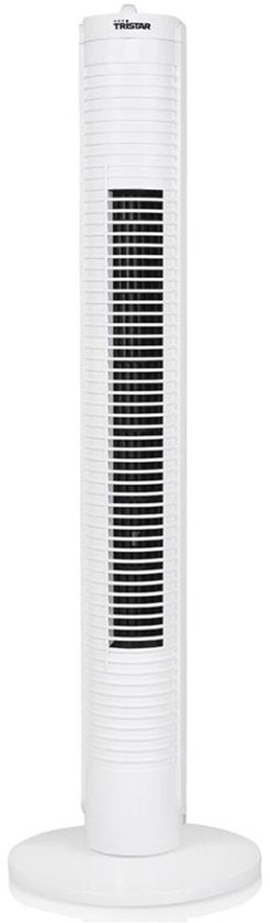 Ventilateur colonne Tristar – Minuterie jusqu'à 120 min – Oscillation – 3 vitesses – Silencieux et compact – VE‑5900 – Blanc