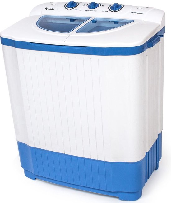 Lave linge et sèche linge TecTake - Blanc et Bleu