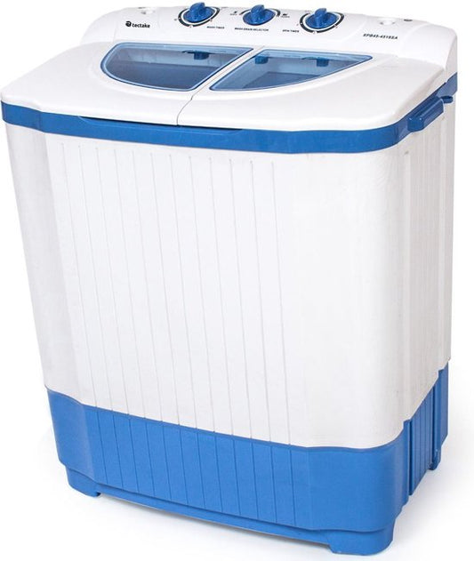 Lave linge et sèche linge TecTake - Blanc et Bleu