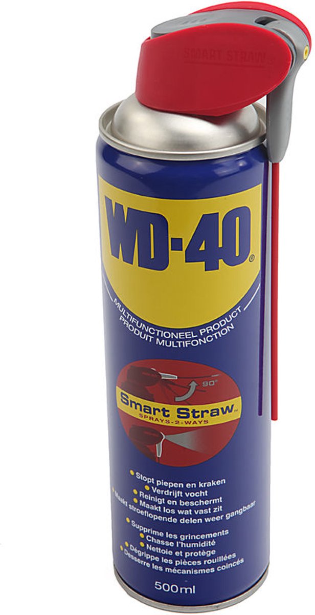 WD-40® Smart Straw® - 450 ml - Spray multi-usages pour détacher, protéger et nettoyer - Technologie Spray2Ways