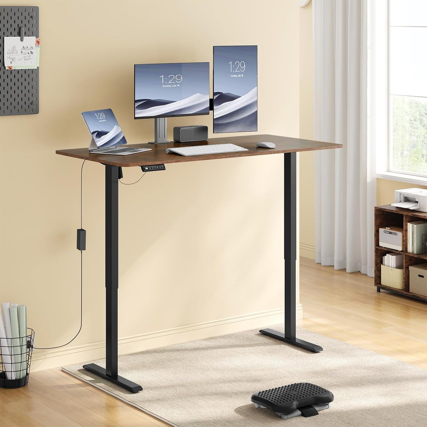 Cadre de bureau électrique WOLTU - Réglable - Noir