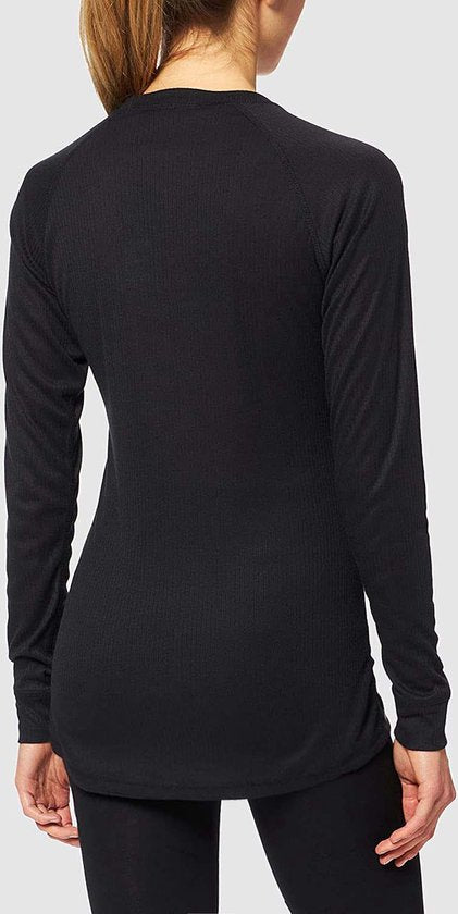 Heat Essentials - Sous-vêtements thermiques pour femmes - T-shirt thermique pour femmes - Noir - L - Vêtements thermiques pour femmes - T-shirt thermique à manches longues pour femmes