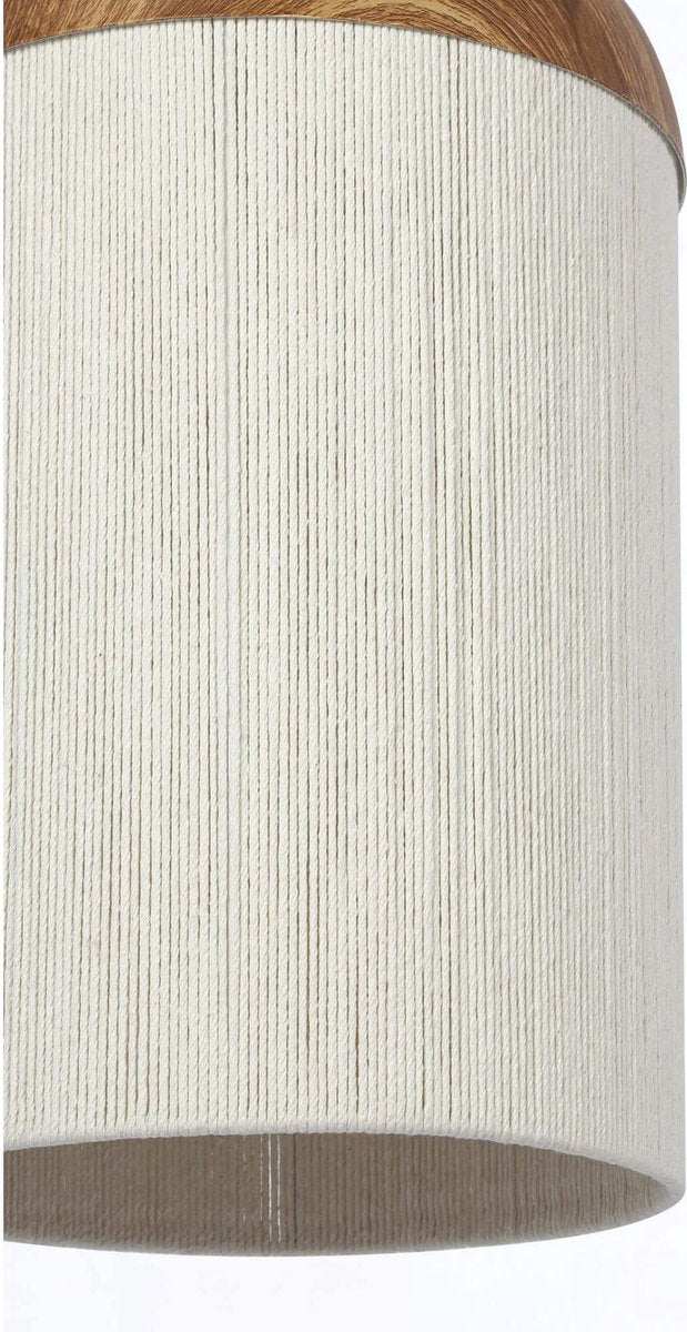 Light & Living Lampe pendante Dania - Ø27,5x52cm - Moderne - Pour salle à manger, chambre à coucher, salon - Naturel/Crème