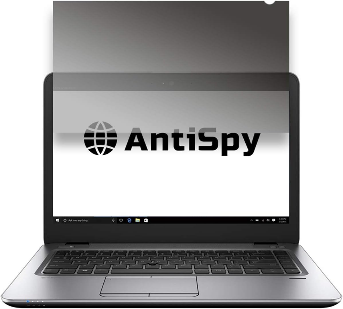 cobus AntiSpy privacy filter 15.6" (345×194 mm) - noir | film adhésif de protection de la vie privée pour ordinateur portable | réutilisable et robuste