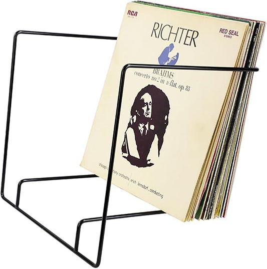 VDD LP Storage Rack - Métal - Vinyle - 30.5 x 33.5 x 30 cm - Noir