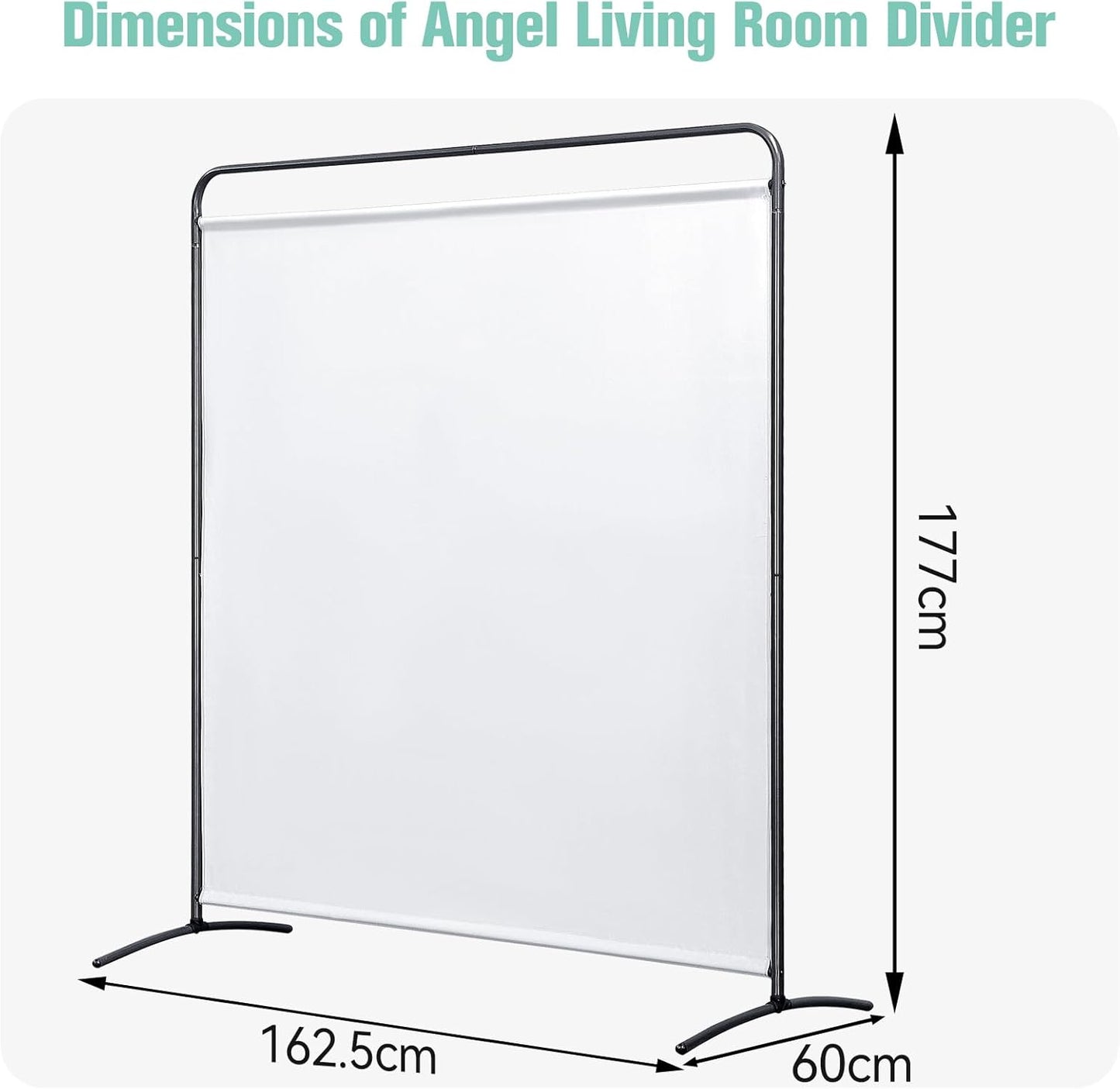 Paravent Angel Living - 1 Panneau - 162 x 174 cm - Blanc