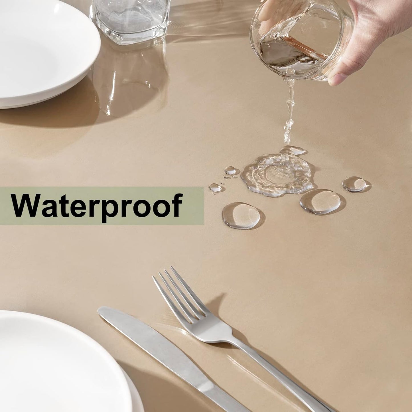 WOLTU Film transparent de protection de table - Nappe en PVC - épaisseur 2 mm - rectangle 100 x 180 cm - imperméable