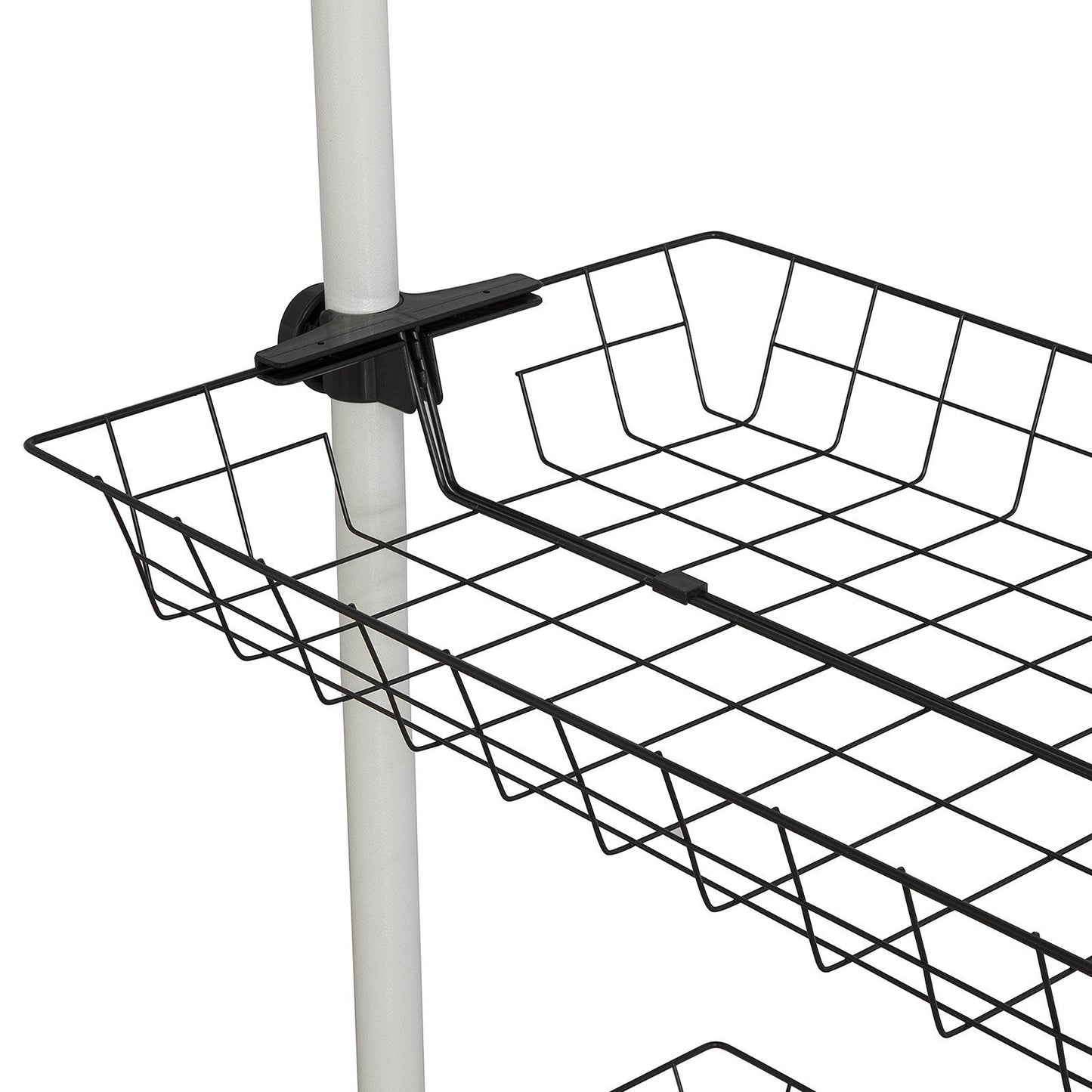 SoBuy Lot de 2 paniers de rangement - Acier noir