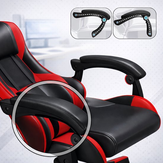 Bayt Gaming chair - Chaise gaming - Chaise gamer confort - Noir et rouge
