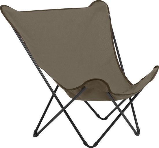 Lafuma Pop Up XL - Chaise papillon - Pliable - Grès/Taupe