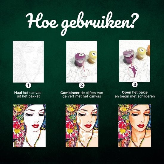 Rubye® Painting By Number Adults - Butterflies - Pinceaux inclus - Canvas Painting canvas - Colour by Number - 40x50cm