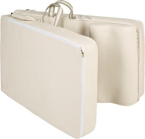 Matelas de massage Shiatsu, Tectake, Tapis chauffant en jade et télécommande, Beige