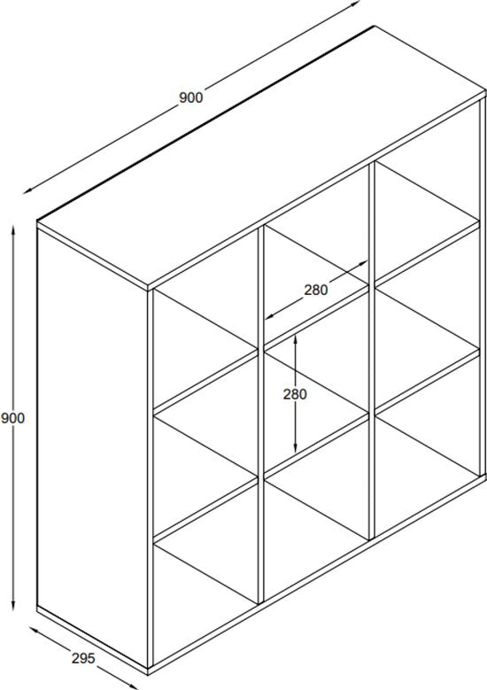 VDD – Armoire à compartiments avec 5 boîtes de rangement – Armoire murale – Armoire à compartiments blanche – Armoire à compartiments – Petite armoire murale – Armoires murales – Armoires murales pour le salon – 9 compartiments – Blanche