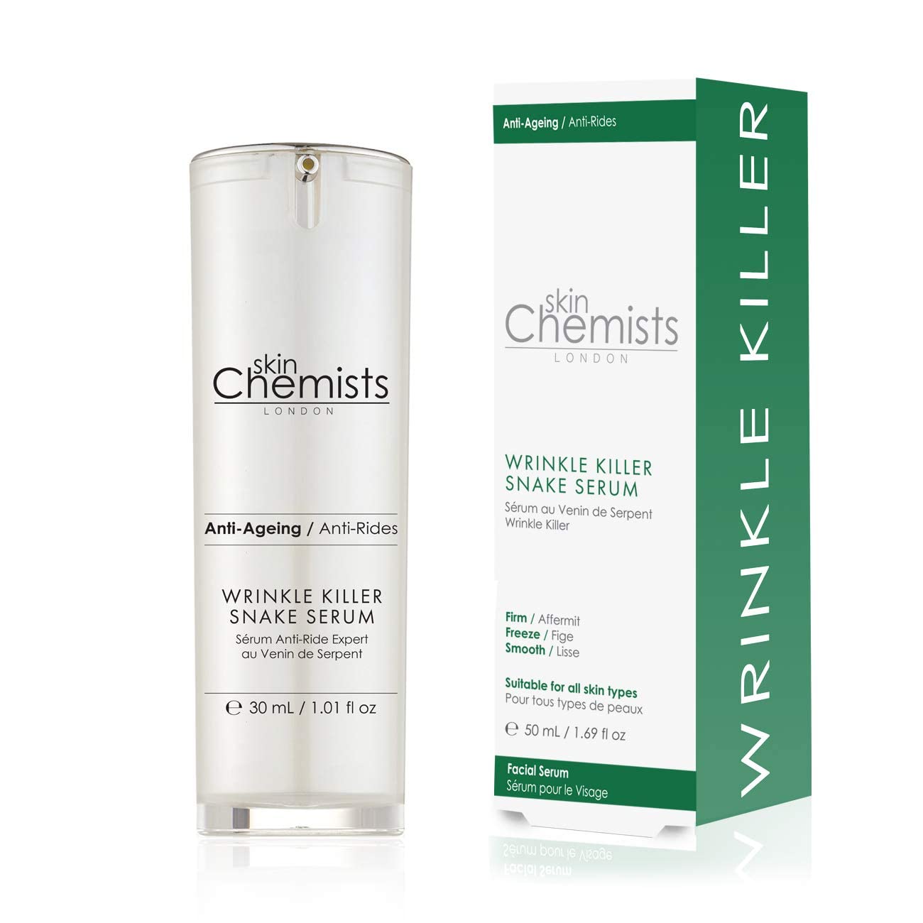 SkinChemists - Anti-Aging - Anti-Wrinkle Killer Snake Serum - Syn-Ake - Hyaluronic Acid - 33 ml