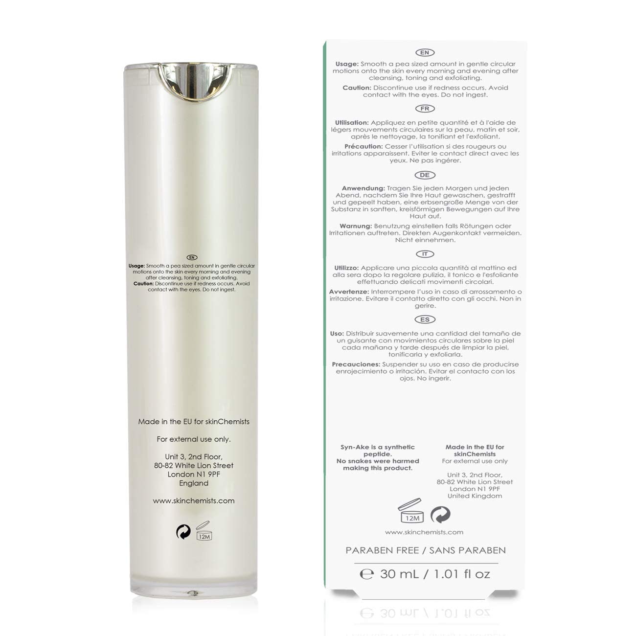 SkinChemists - Anti-Aging - Anti-Wrinkle Killer Snake Serum - Syn-Ake - Hyaluronic Acid - 33 ml