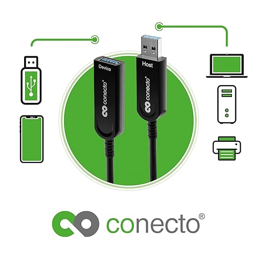 conecto Câble d'extension USB 3.1(gen 2) - 50 mètres - 10gbps
