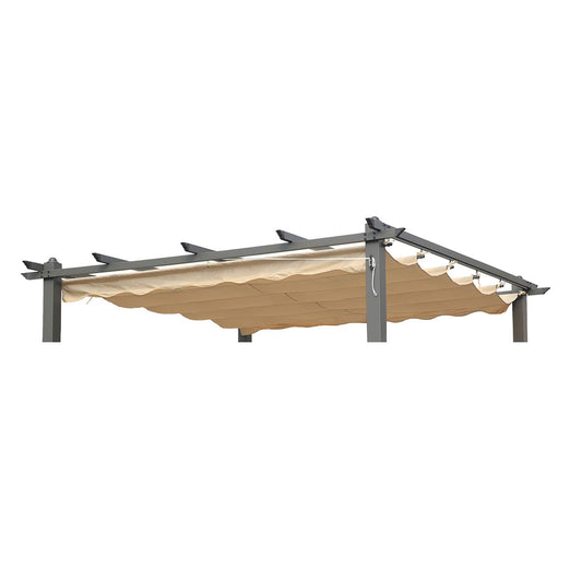 Toile de remplacement Angel Living - pergola et gazebo - polyester - 3 x 3 m - beige - 258 x 258 cm