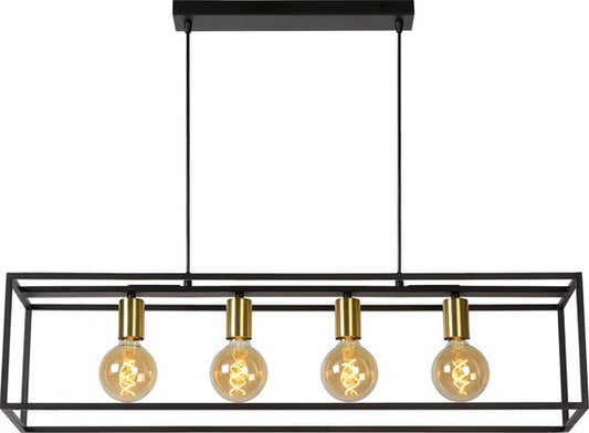Lucide RUBEN - Suspension - 4xE27 - Noir