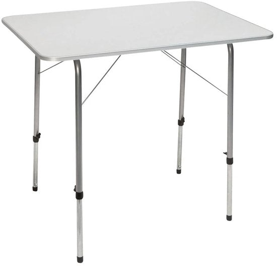 Bo-Camp - Table de camping - Hauteur réglable - 80 x 60 cm