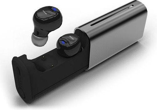 Denver TWE-60 - Ecouteurs sans fil Bluetooth - avec étui de chargement - Noir
