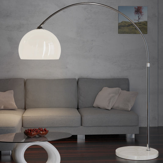 Lampe à arc sur pied - DBA - réglable avec base en marbre - 220cm