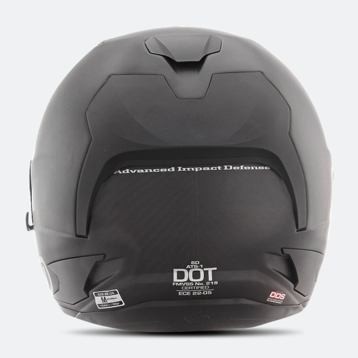 Casque 6D ATS-1R Solid M - Sécurité - Léger - Noir brillant