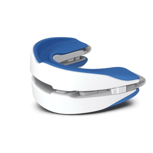 Alyze Anti Snore Brace - Avec plateau de rangement - Sûr et ajustable - Produits pour la nuit - Écartement du nez - Protecteur de dentiers - Ronflement - Mors - Sans BPA