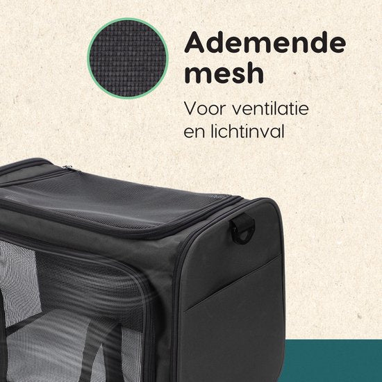 Volcan Travel Bag Cat - Panier de voyage - Sac de transport pour chats - Boîte de transport avec Top Loader - Panier de transport Anthracite