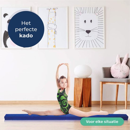 ProSkill Poutre de gymnastique - 210cm - Poutre d'équilibre - Pour la maison - Pliable - Gymnastique