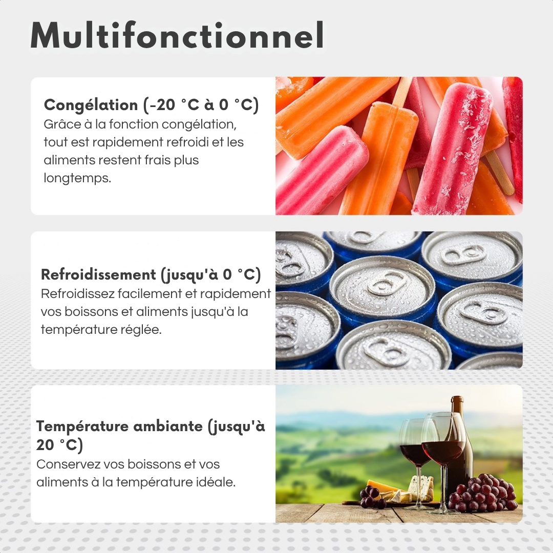 Auronic Electric Compressor Coolbox - Coolbox - 40.5L - 12V et 240V - Gris