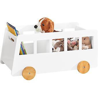 SoBuy - Bibliothèque pour enfants - Blanc - 68x33x43 cm