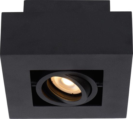 Lucide XIRAX - Spot de plafond (lampe de plafond) - LED « Dim to warm » - GU10 - 1x5 W 2200 K/3000 K - Noir