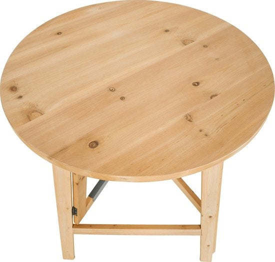 tectake - Table de bar de fête en bois massif - 403249