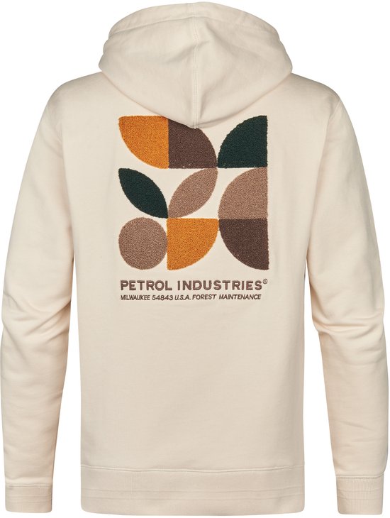 Petrol Industries - Sweat à capuche à imprimé dorsal Sparta pour homme - Jaune - Taille XL
